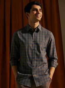 Ashy Umber Check Shirt