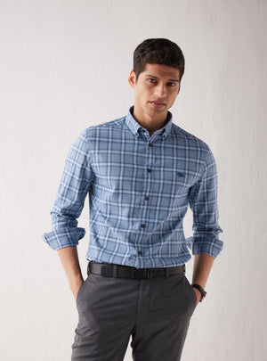Rhino Blue Check Shirt