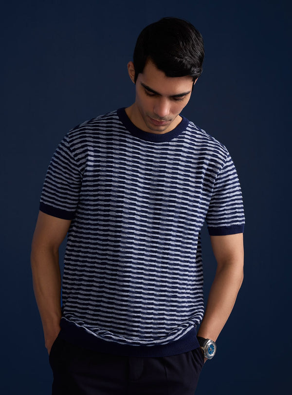 Grindle Wave Indigo Crew