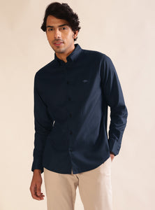 Dark Navy Dobby Full Shirt