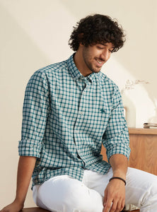 Aqua Marine Check Shirt