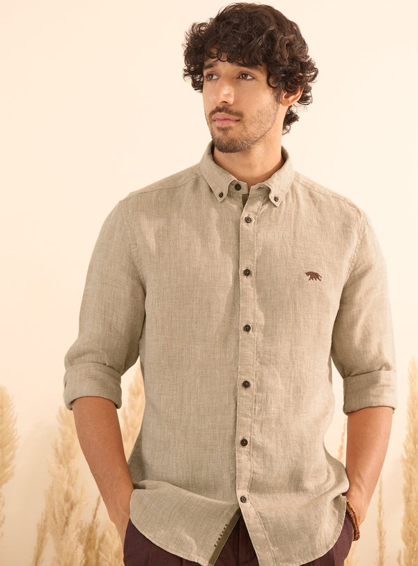Keystone Beige Linen Shirt