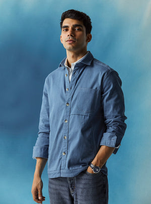 Dark Periwinkle Indigo Jacket Overshirt