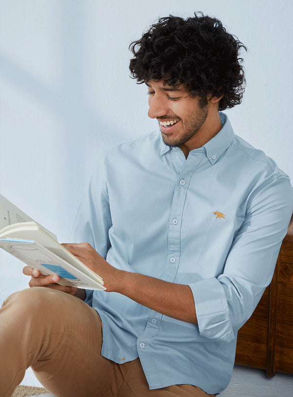 Slate Blue Spl Oxford Shirt