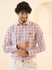 Rose Lavender Grid Shirt