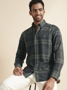 Brunswick Olive Grid Shirt