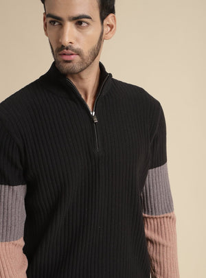 Onyx Colour Block Pullover