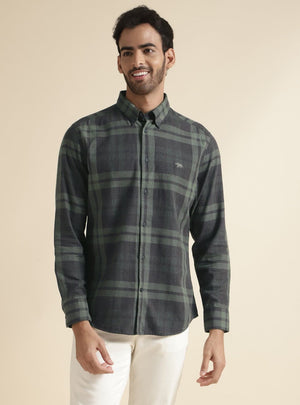 Brunswick Olive Grid Shirt