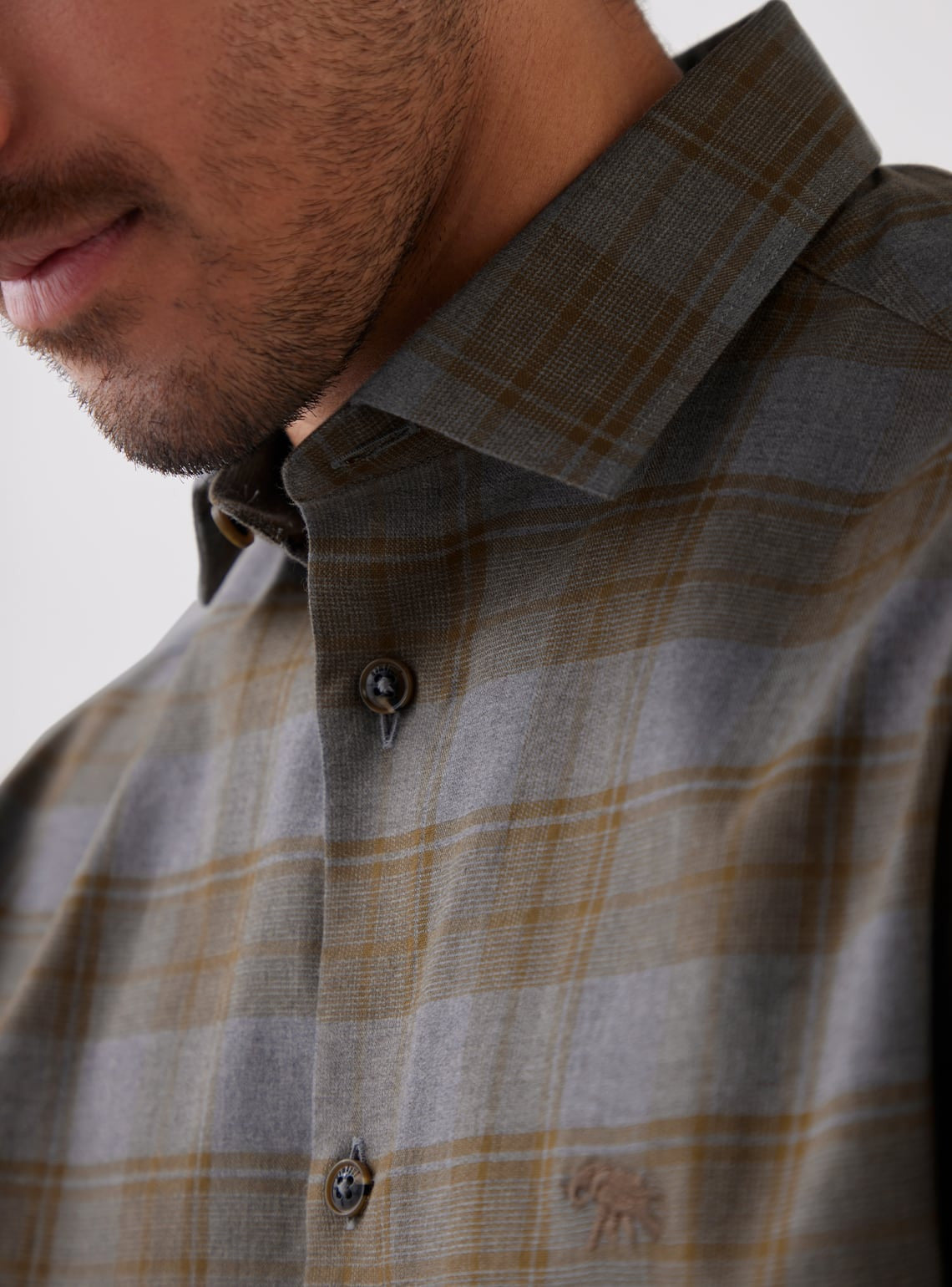Dark Rum Grid Shirt