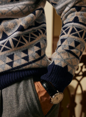 Cashmere Blend Kaleidoscope Pullover