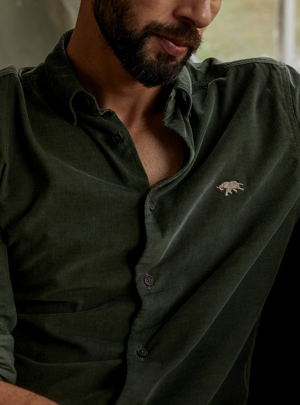 Ranthambore Seaweed Corduroy Shirt