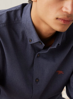 Metal Navy Melange Shirt