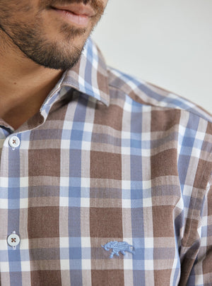 Cool Mocha Grid Shirt