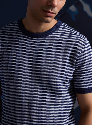Grindle Wave Indigo Crew