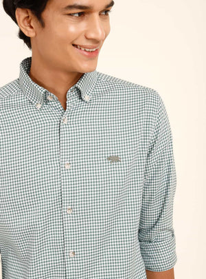 Mint Green Check Shirt