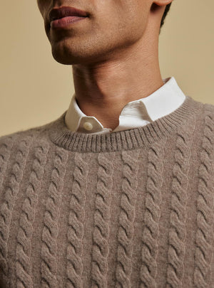 Sandstone Cashmere Blend Pullover
