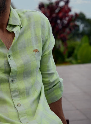 Ooty Green Check Shirt
