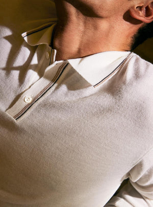 Ivory Merino Polo