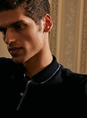 Noir Merino Polo
