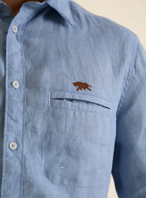 Blue Horizon Linen Shirt