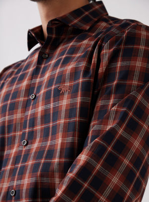 Crimson Vulcan Grid Shirt