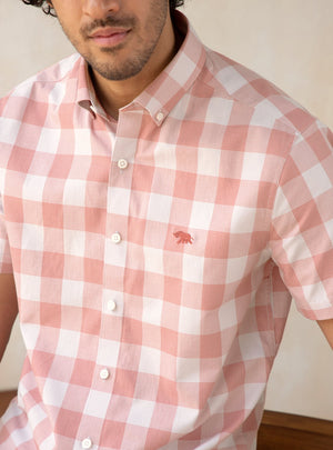 Clamshell Check Half Shirt