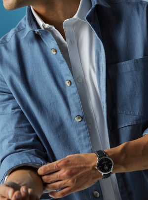 Dark Periwinkle Indigo Jacket Overshirt