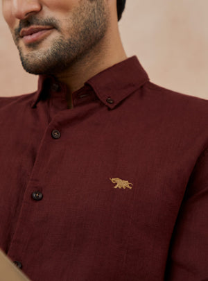 Rosewood Linen Shirt
