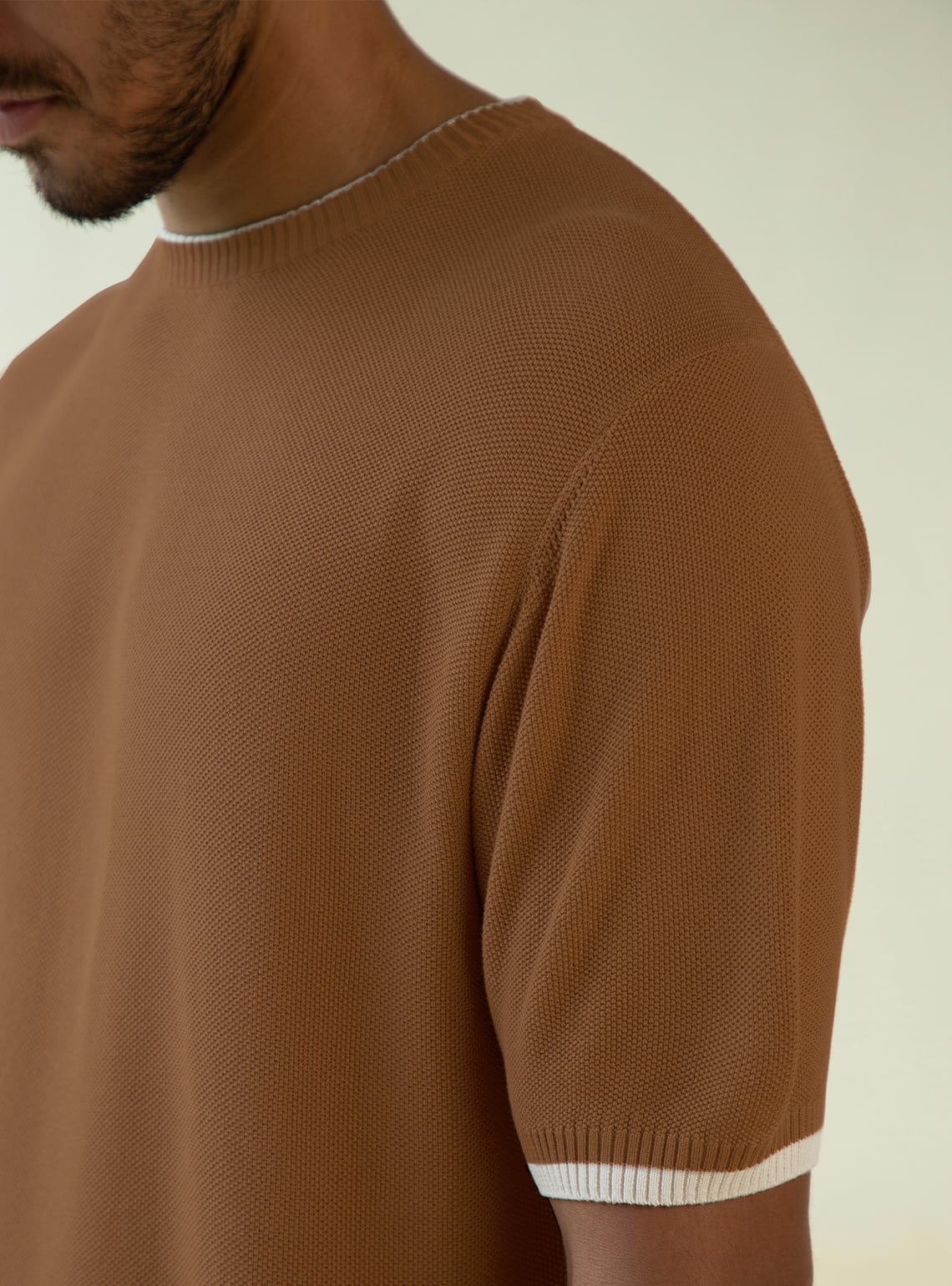 crewneck tee rustic clay main image 1