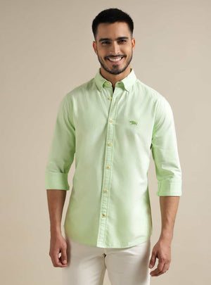 Lime Oxford Shirt
