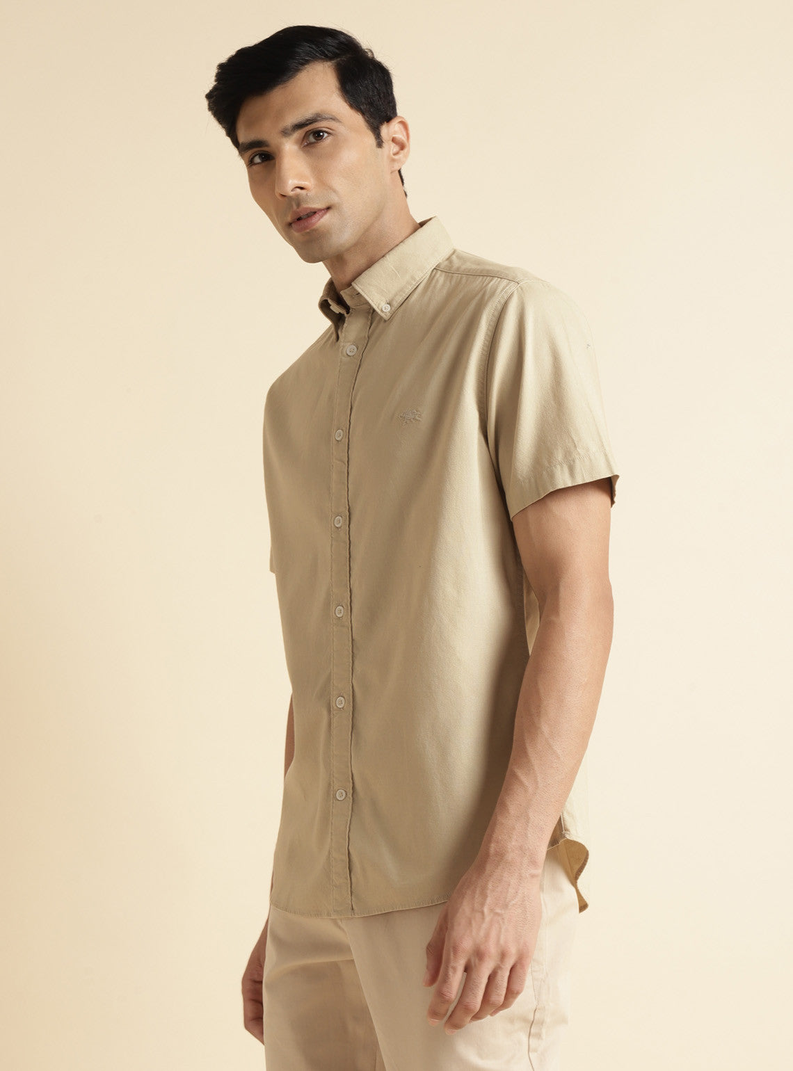 almond dress shirt Amazon.com: DELCARINO Men's Long Sleeve Button Up Shirts Solid Slim Fit Casual Business Formal Dress Shirt Almond X-Small : Clothing, Shoes & Jewelry