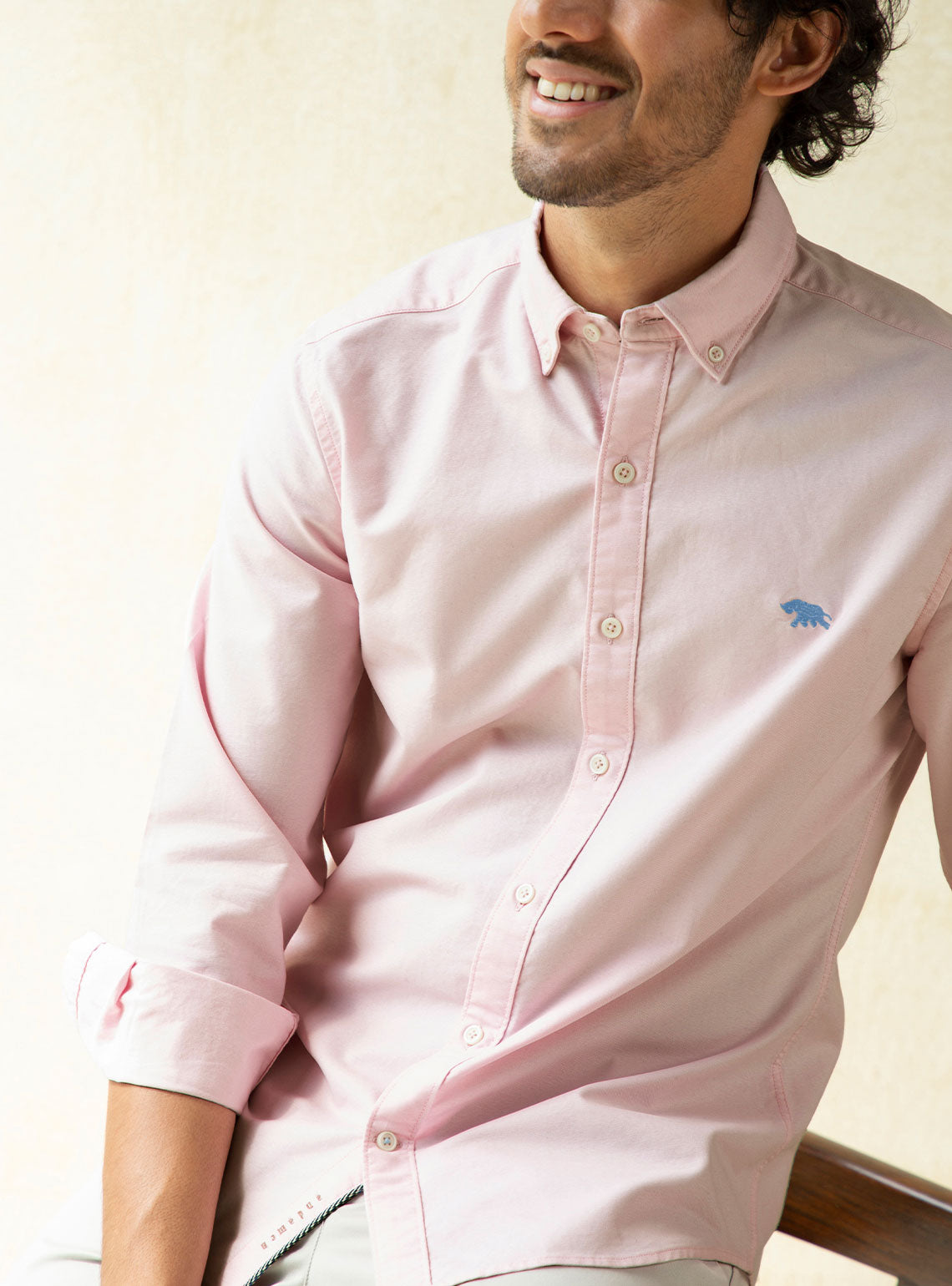 Buy Oyster Pink Shirt, Casual Pink Solid Shirts for Men Online