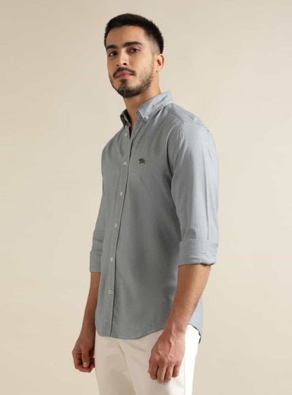 Sage Houndstooth Shirt