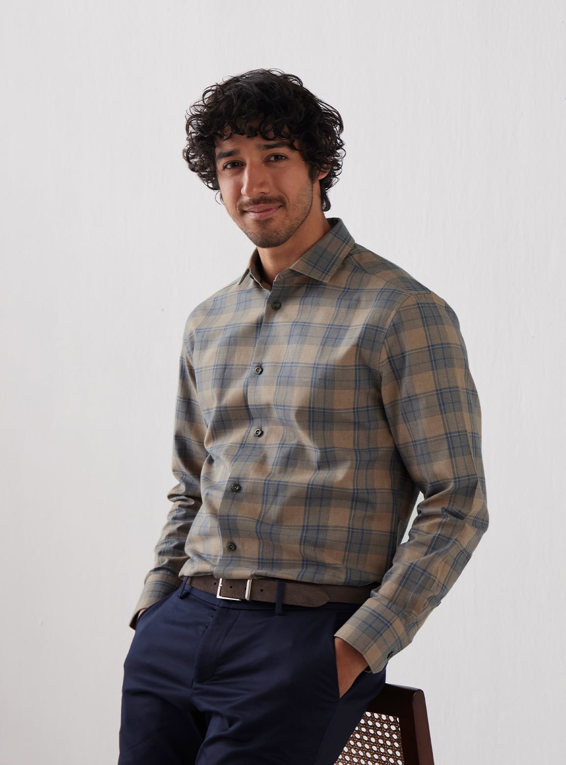 Desert Bison Grid Shirt