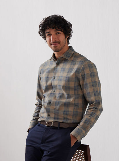 Desert Bison Grid Shirt