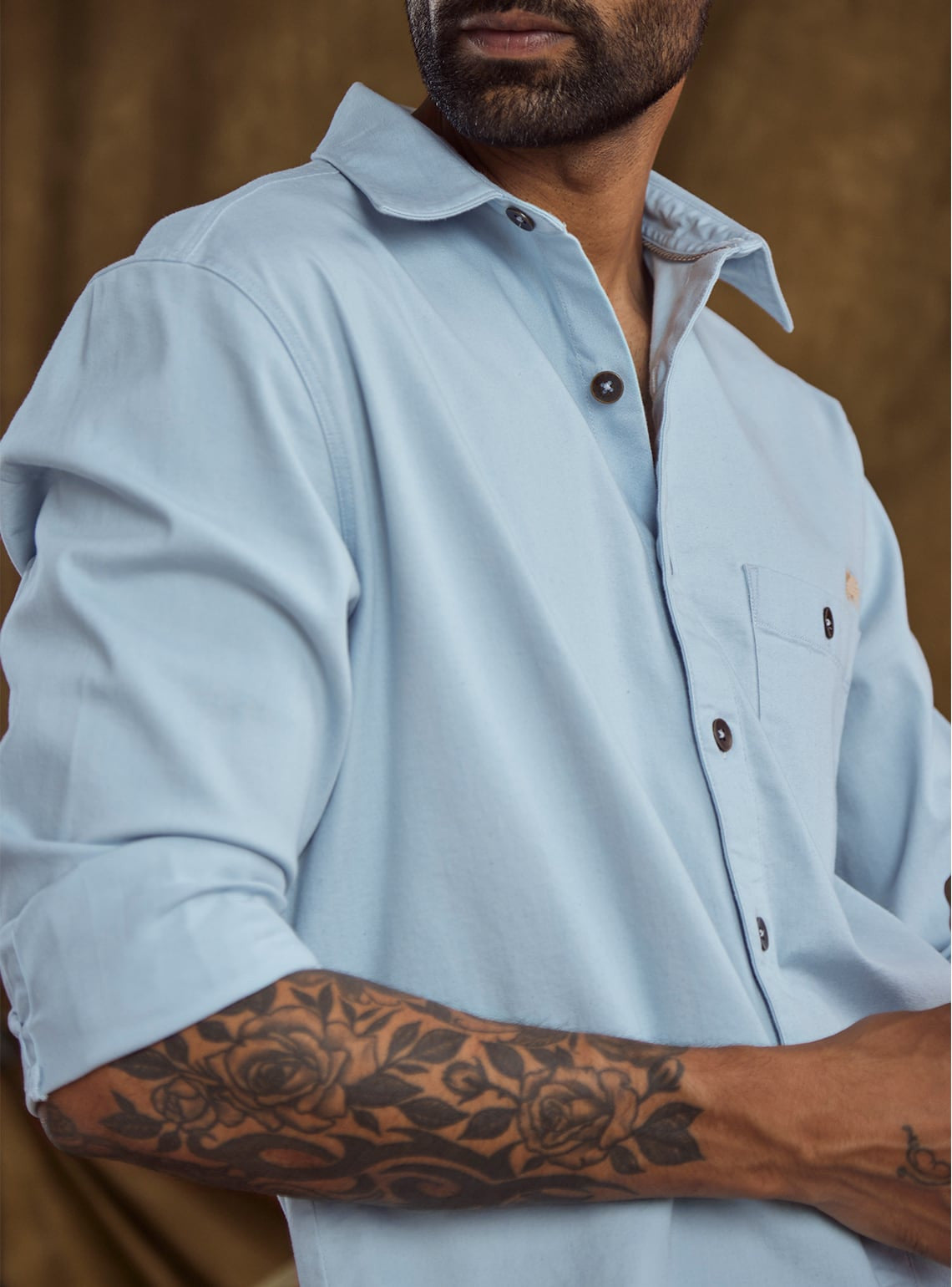 Andamen Horizon Blue Overshirt