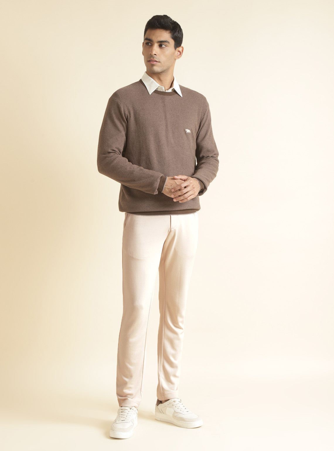 Nude Brown Triblend Trouser