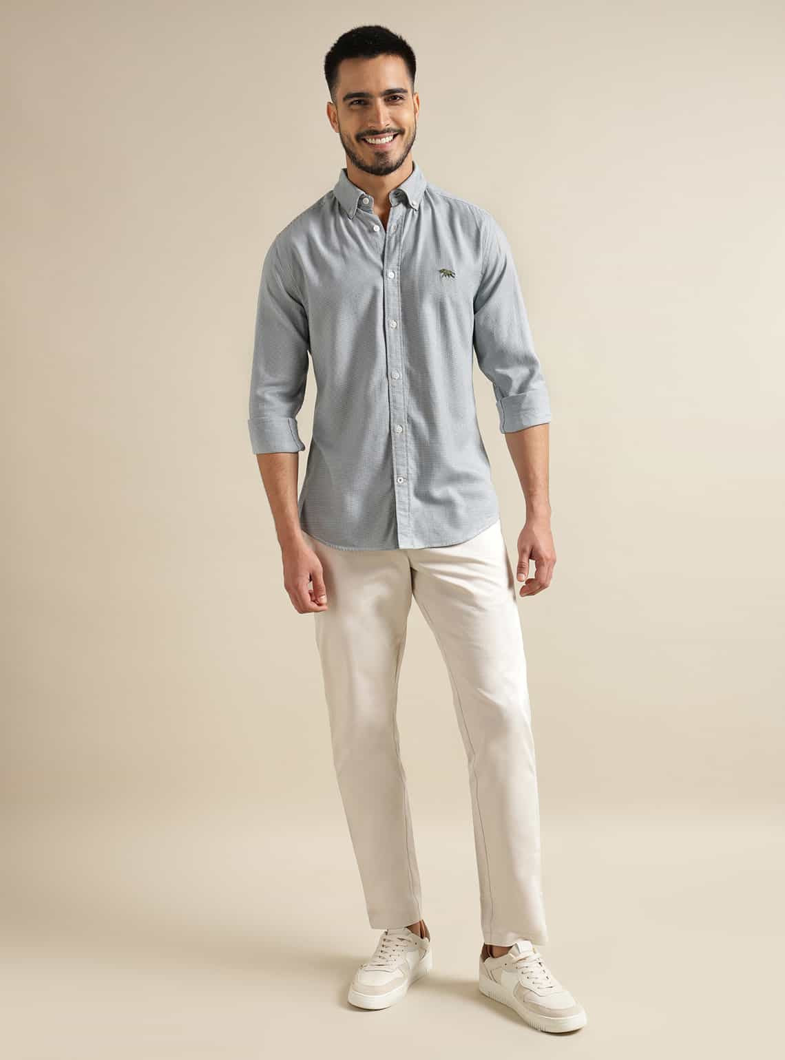 Sage Houndstooth Shirt