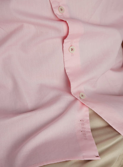 Oyster Pink Mandarin Shirt