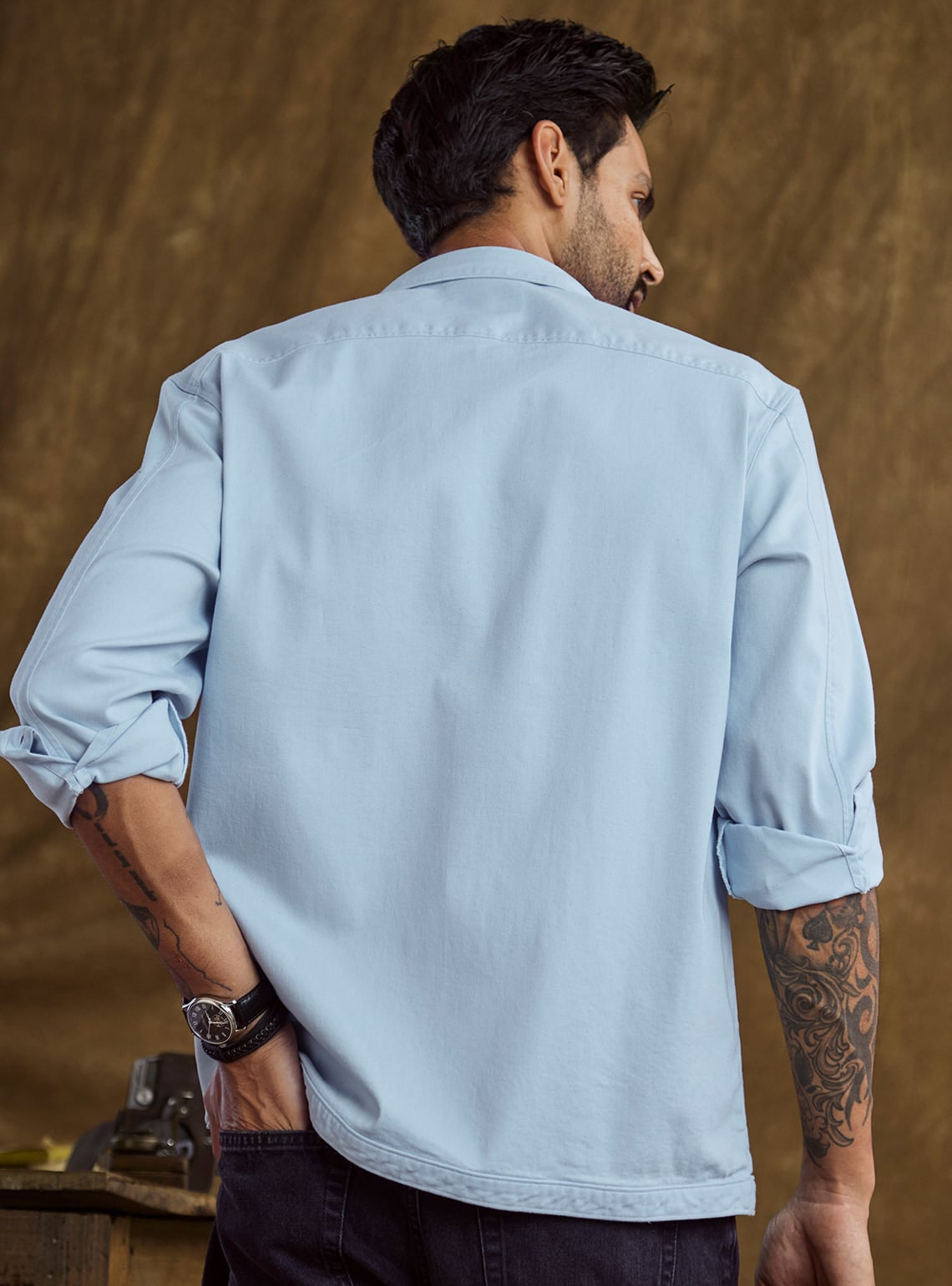 Andamen Horizon Blue Overshirt