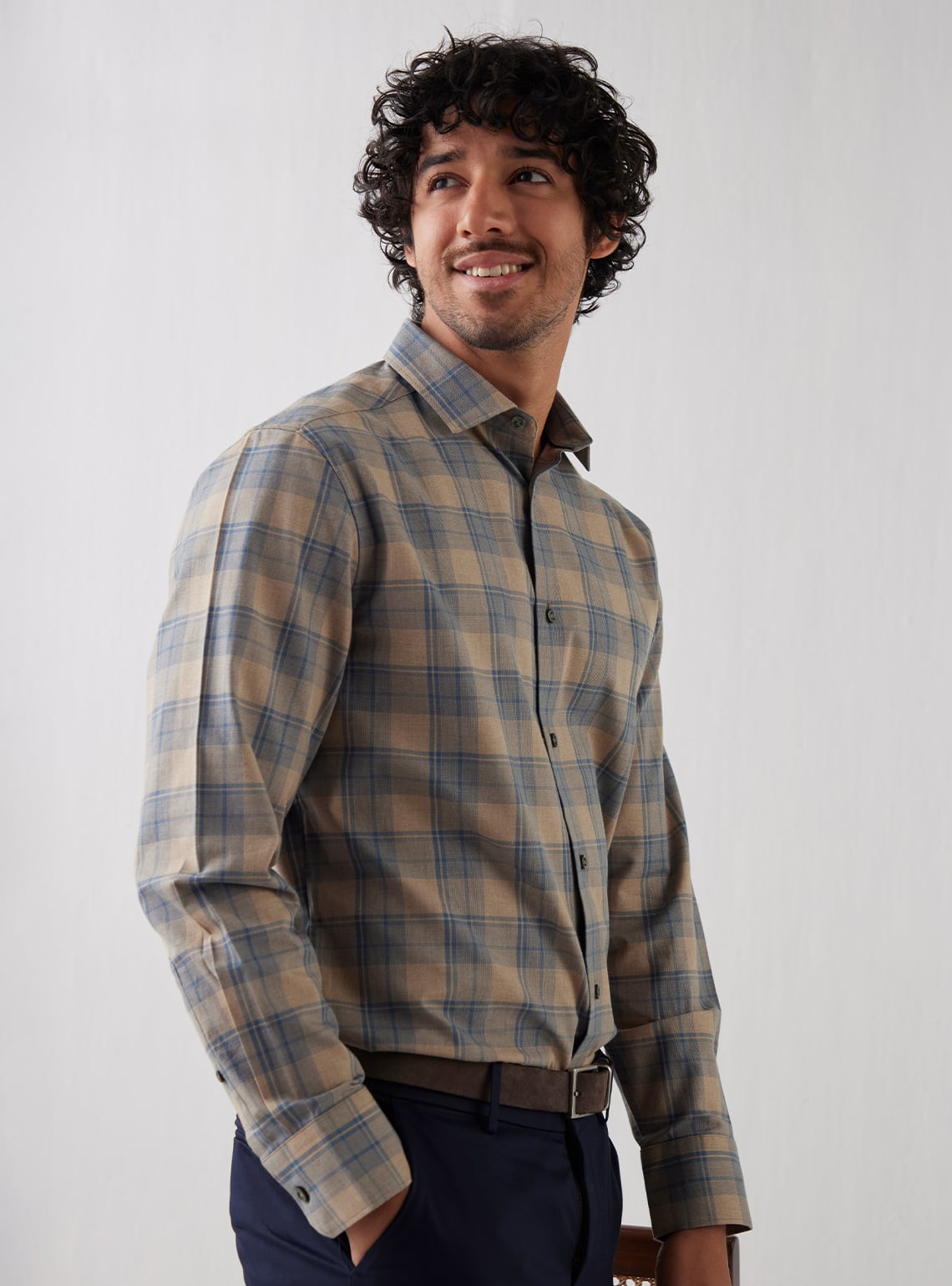 Desert Bison Grid Shirt