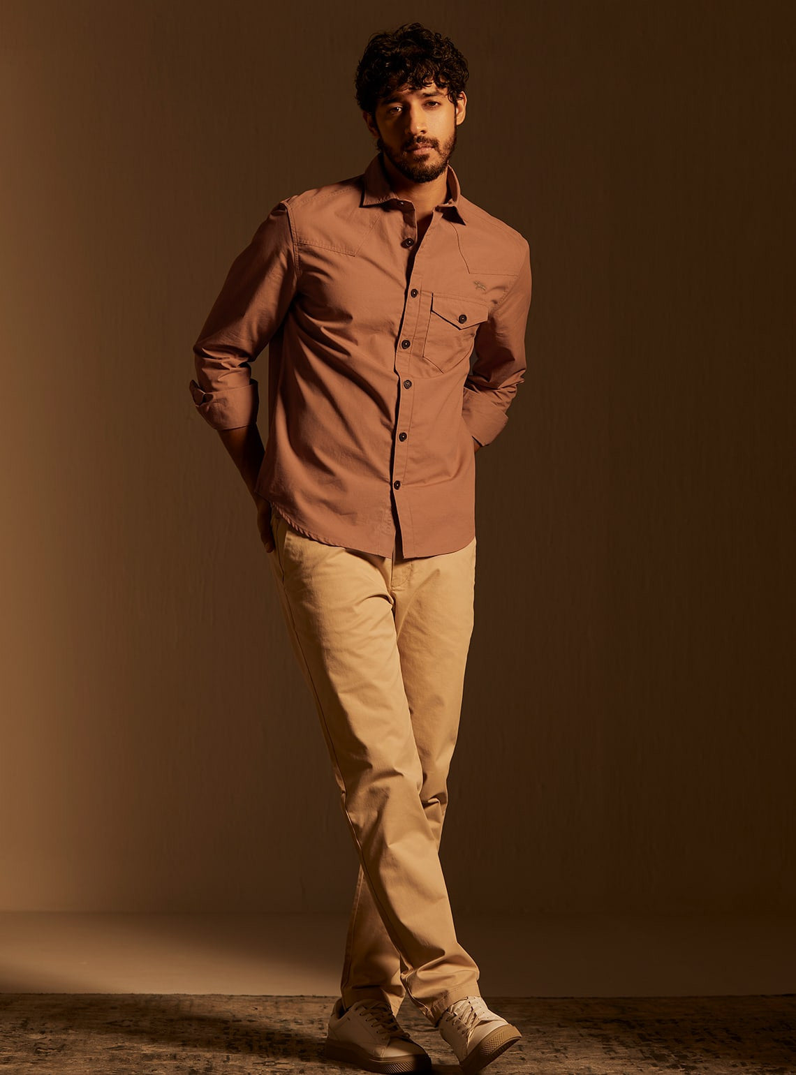 Light Brown Shirt Matching Pant For Men Andamen Russet Brown