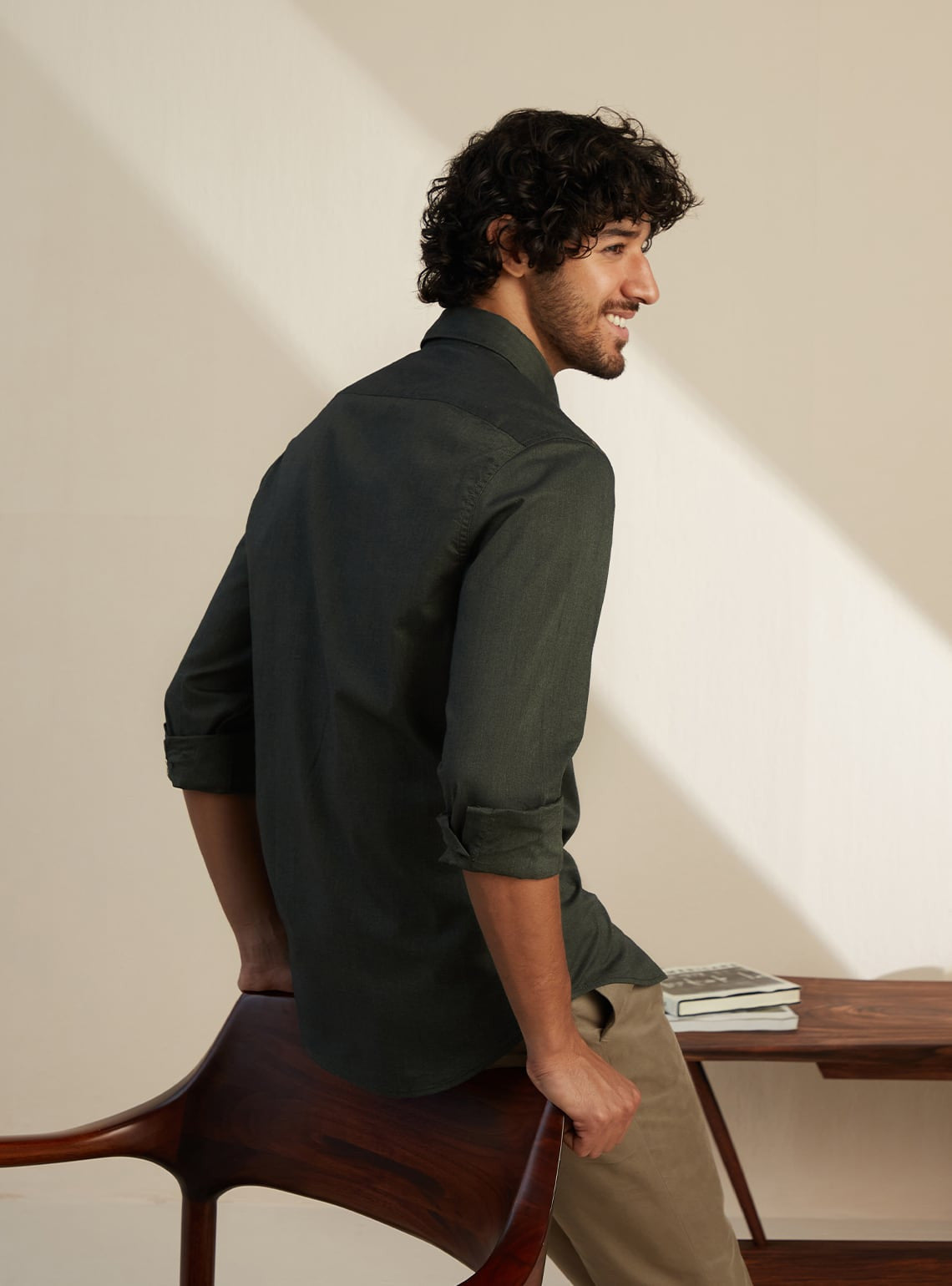 Dark Olive Oxford Shirt