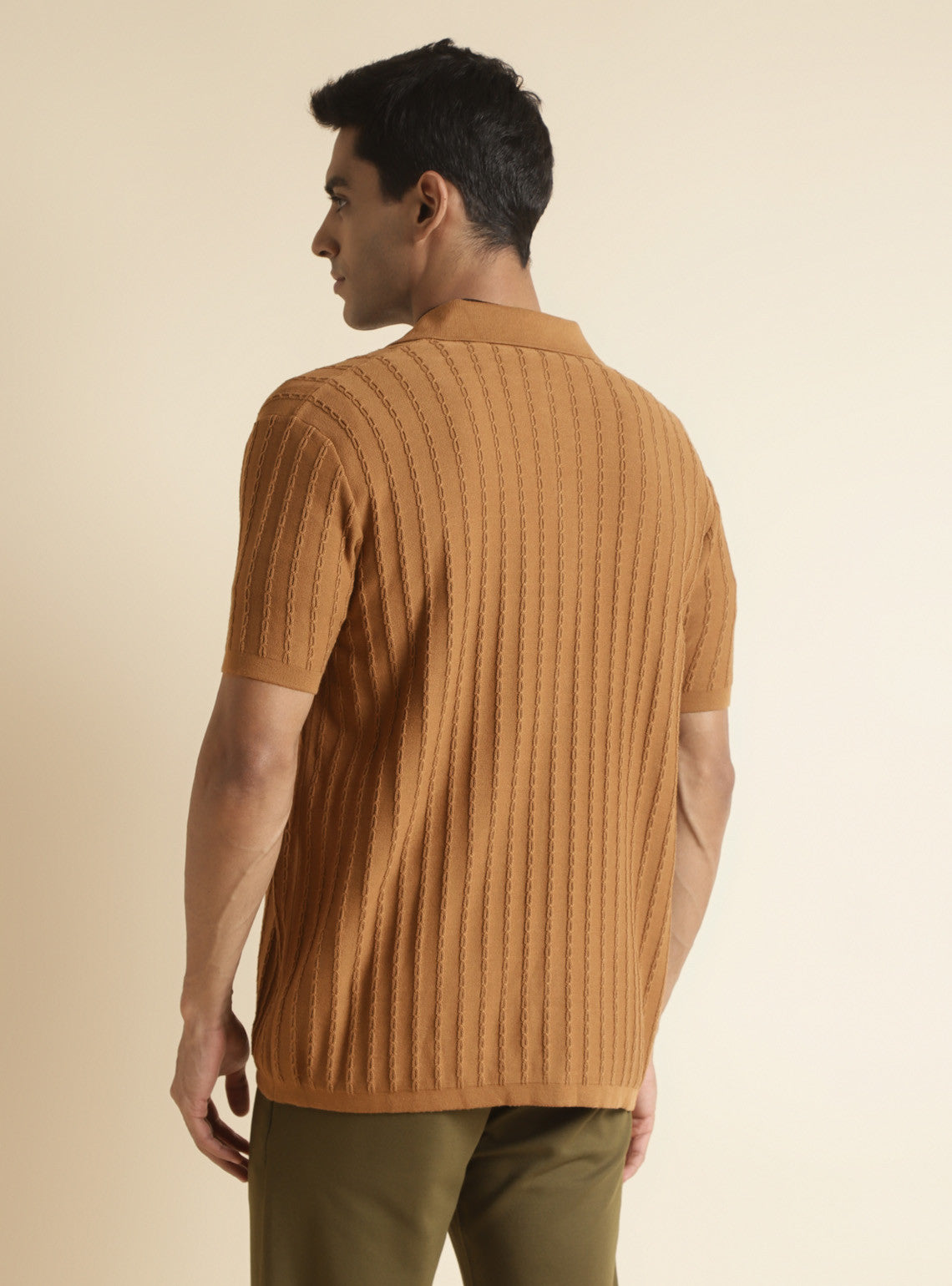 Sun Cable-Knit Shirt