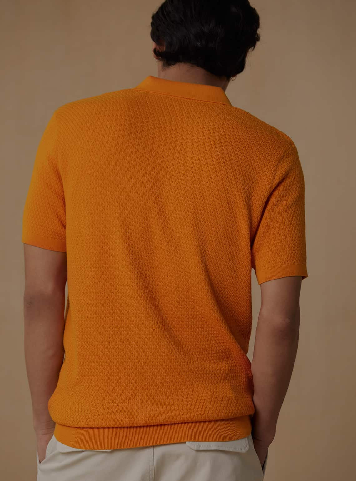 Tangerine Structured Polo