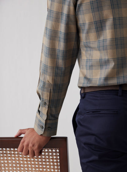 Desert Bison Grid Shirt